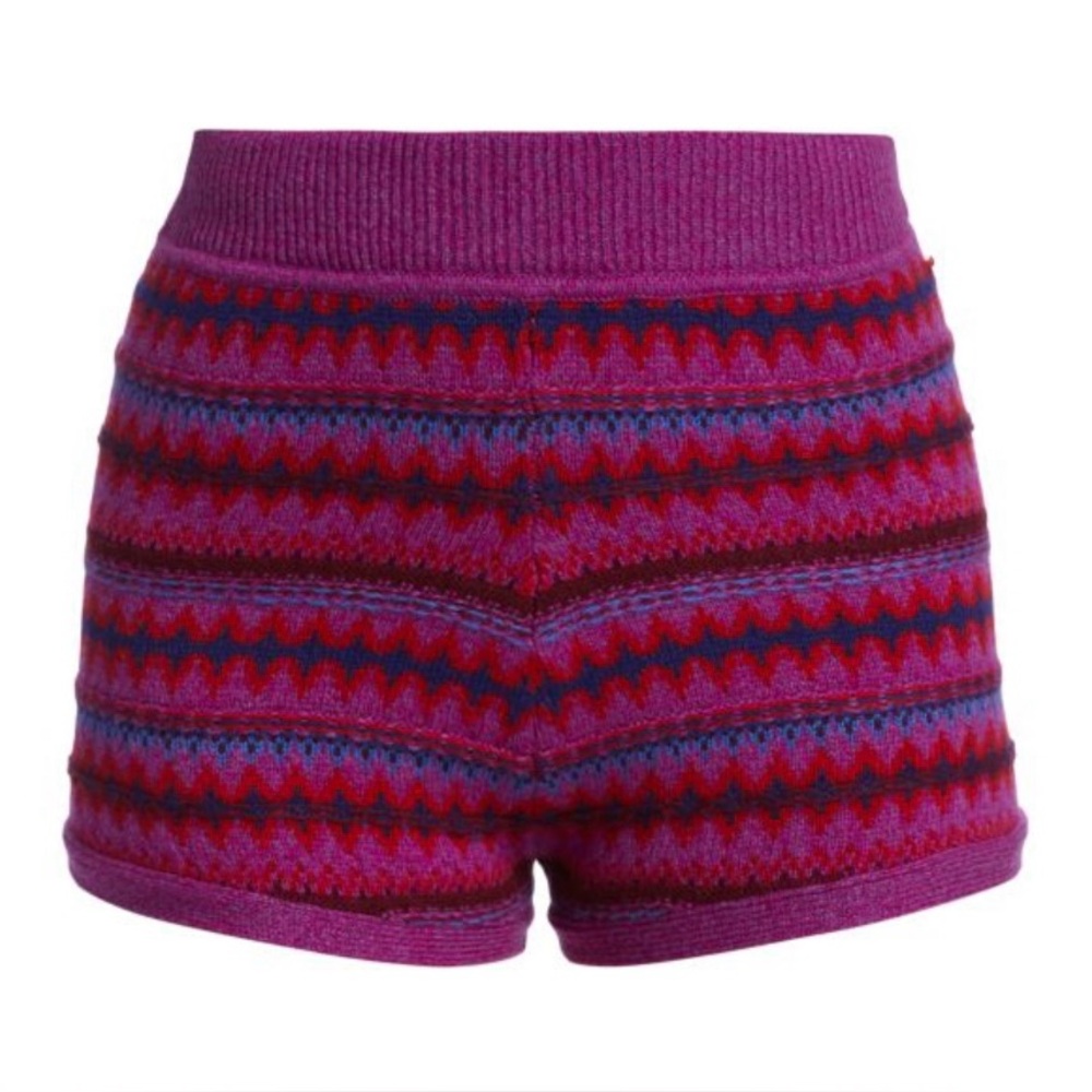 Willow Fair Isle Wool Shorts - purple small - NWT
